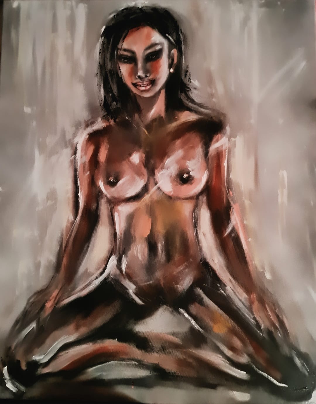 ArteDiAlina.com painting: Nothing to hide